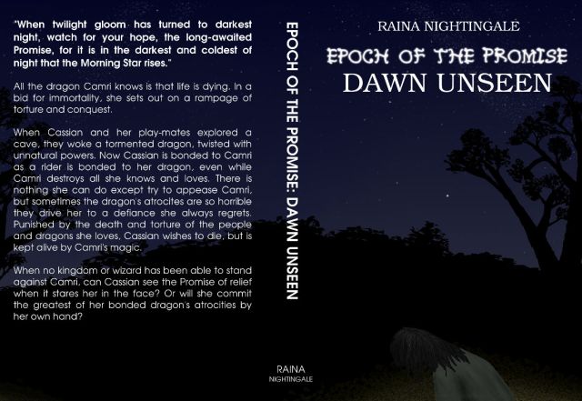 full print wraparound cover for Epoch of the Promise: Dawn Unseen