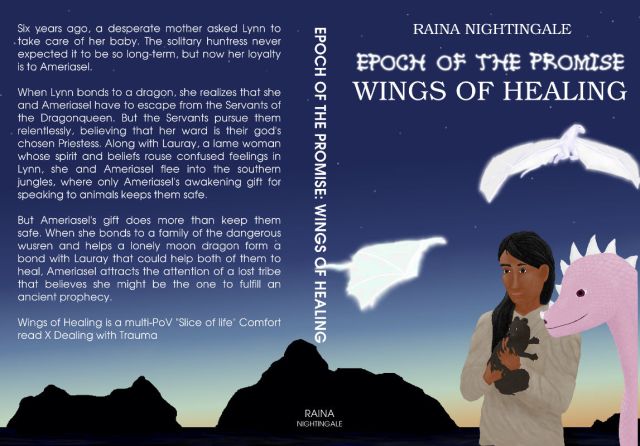 full wrap around cover for Epoch of the Promise: Wings of Healing by Raina Nightingale