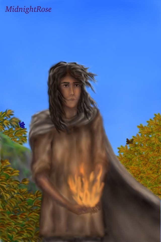 Camilla, rider of Radiance, Dragon-Mage, main character of Heart of Fire by Raina Nightingale; art by MidnightRose