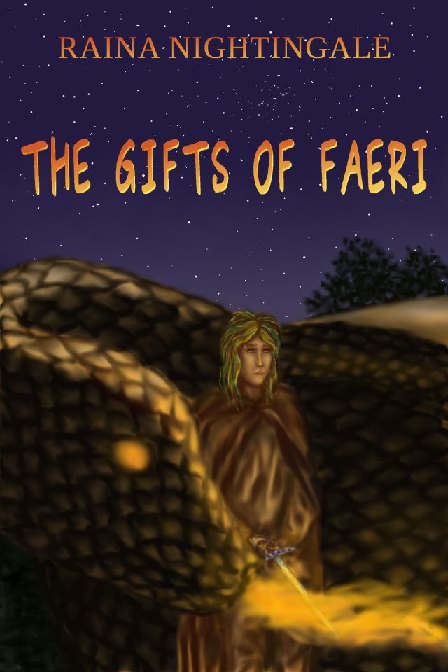 The Gift of Faeri, original art by Midnight Rose, cover for The Gifts of Faeri by Raina Nightingale, an Areaer standalone novella prequel.