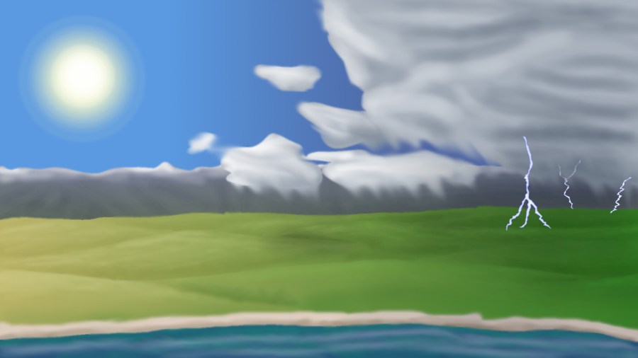 Concept art of the Plains of Zharda by Raina Nightingale. Fantasy art by Raina Nightingale